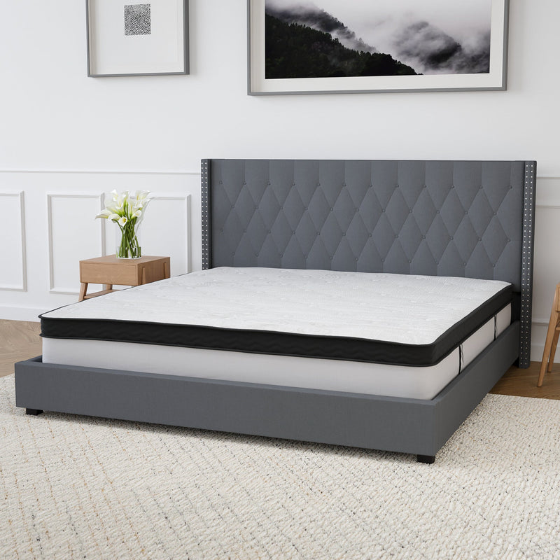 Hulen 12 Inch Hybrid Pocket Spring CertiPUR-US Certified Memory Foam