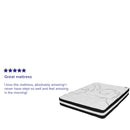 Luna 10 Inch Hybrid Mattress CertiPUR-US Certified Foam & Pocket Spring Mattress in a Box