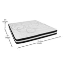 Luna 10 Inch Hybrid Mattress CertiPUR-US Certified Foam & Pocket Spring Mattress in a Box