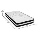 Luna 10 Inch Hybrid Mattress CertiPUR-US Certified Foam & Pocket Spring Mattress in a Box