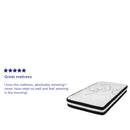 Luna 10 Inch Hybrid Mattress CertiPUR-US Certified Foam & Pocket Spring Mattress in a Box