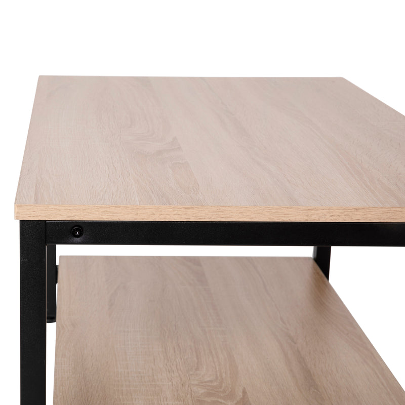 Bromwell Coffee Table Rustic Driftwood And Metal Frame Coffee Table With Storage