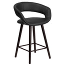 Plath 24 Inch Ultramodern Bar Counter Stool With Upholstered Seat