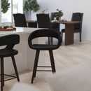 Plath 24 Inch Ultramodern Bar Counter Stool With Upholstered Seat
