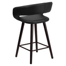 Plath 24 Inch Ultramodern Bar Counter Stool With Upholstered Seat