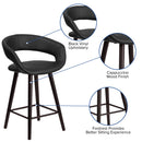Plath 24 Inch Ultramodern Bar Counter Stool With Upholstered Seat