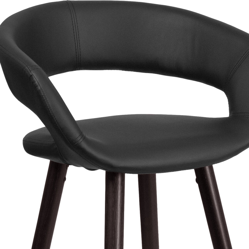 Plath 24 Inch Ultramodern Bar Counter Stool With Upholstered Seat