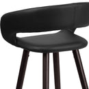 Plath 24 Inch Ultramodern Bar Counter Stool With Upholstered Seat