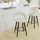 Plath 24 Inch Ultramodern Bar Counter Stool With Upholstered Seat