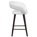 Plath 24 Inch Ultramodern Bar Counter Stool With Upholstered Seat