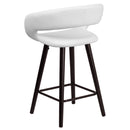 Plath 24 Inch Ultramodern Bar Counter Stool With Upholstered Seat