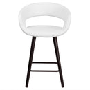 Plath 24 Inch Ultramodern Bar Counter Stool With Upholstered Seat
