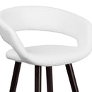Plath 24 Inch Ultramodern Bar Counter Stool With Upholstered Seat