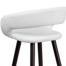 Plath 24 Inch Ultramodern Bar Counter Stool With Upholstered Seat