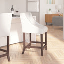 Taylorsville 24 Inch Walnut Counter Height Stool with Nailhead Trim