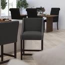 Taylorsville 24 Inch Walnut Counter Height Stool with Nailhead Trim