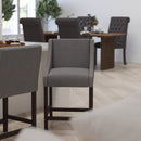 Taylorsville 24 Inch Walnut Counter Height Stool with Nailhead Trim