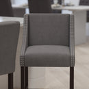 Taylorsville 24 Inch Walnut Counter Height Stool with Nailhead Trim