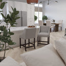 Taylorsville 24 Inch Walnut Counter Height Stool with Nailhead Trim