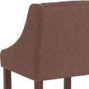 Taylorsville 24 Inch Walnut Counter Height Stool with Nailhead Trim