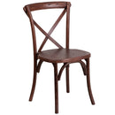 Davisburg Stackable Wooden Cross Back Bistro Dining Chair