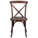 Davisburg Stackable Wooden Cross Back Bistro Dining Chair