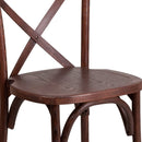Davisburg Stackable Wooden Cross Back Bistro Dining Chair