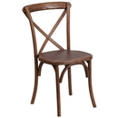 Davisburg Stackable Wooden Cross Back Bistro Dining Chair