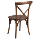 Davisburg Stackable Wooden Cross Back Bistro Dining Chair