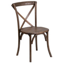 Davisburg Stackable Wooden Cross Back Bistro Dining Chair