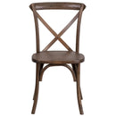 Davisburg Stackable Wooden Cross Back Bistro Dining Chair