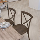 Bardstown X-Back Bistro Style Wooden High Back Dining Chair