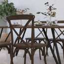 Bardstown X-Back Bistro Style Wooden High Back Dining Chair