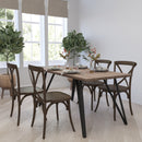 Bardstown X-Back Bistro Style Wooden High Back Dining Chair