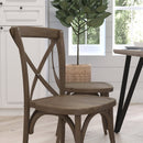 Bardstown X-Back Bistro Style Wooden High Back Dining Chair
