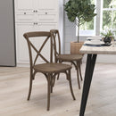 Bardstown X-Back Bistro Style Wooden High Back Dining Chair