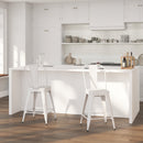 Dothan Series 24" High Metal Counter Height Stool with Removable Back for Indoor-Outdoor Use