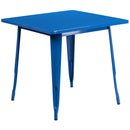 Nash 31.5" Square Metal Table for Indoor and Outdoor Use