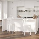 Santorini 24 Inch Galvanized Steel Indoor/Outdoor Counter Bar Stool With Slatted Back And Powder Coated Finish