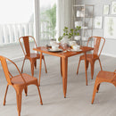 Nash 31.5" Square Metal Table for Indoor and Outdoor Use