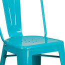 Stella 24" Metal Indoor-Outdoor Counter Stool with Vertical Slat Back and Integrated Footrest