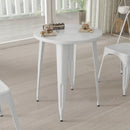 Calgary 24" Round Metal Table for Indoor and Outdoor Use