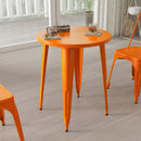 Calgary 24" Round Metal Table for Indoor and Outdoor Use