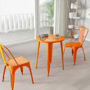 Calgary 24" Round Metal Table for Indoor and Outdoor Use