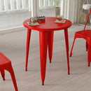 Calgary 24" Round Metal Table for Indoor and Outdoor Use