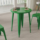 Calgary 24" Round Metal Table for Indoor and Outdoor Use