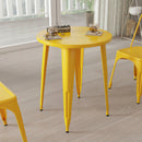 Calgary 24" Round Metal Table for Indoor and Outdoor Use