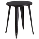 Calgary 24" Round Metal Table for Indoor and Outdoor Use