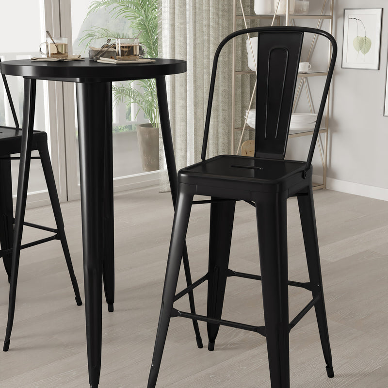 Pasadena 3 Piece Outdoor Dining Set with Bar Height Table and Stools
