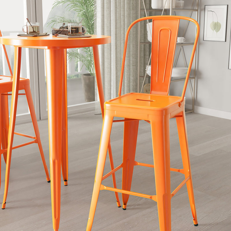 Pasadena 3 Piece Outdoor Dining Set with Bar Height Table and Stools